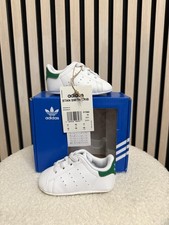 adidas Stan Smith Crib Baby Sneaker Weiß / Grün FY7890 Gr. 21 / 5K NEU OVP !