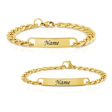 Armband mit Gravur Gold