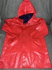 Rarität Lack Friesennerz PVC Regenmantel Regenjacke Gummijacke Vintage 80er