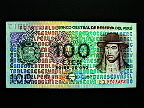 Peru 100 soles oro gute - peru,