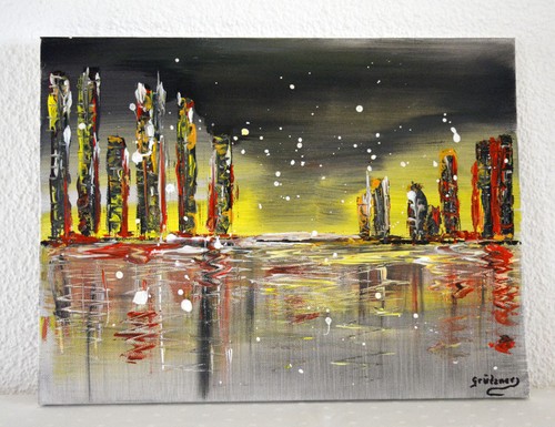 Abstrakte malerei kunst - malerei, acryl