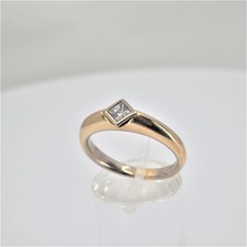 DIAMANTRING IN 750/- GELBGOLD