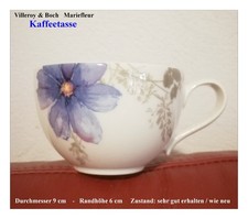 VILLEROY & BOCH Mariefleur Gris Basic Kaffeetasse  Zustand wie neu