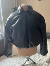 Zara Lederimitat Bomberjacke