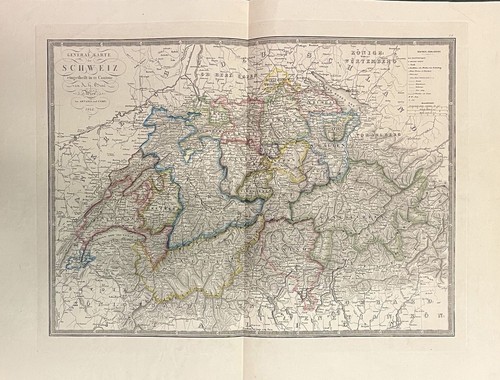 General karte der schweiz - der,