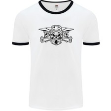 Motocross Totenköpfe Dirtbike MotoX Motorrad Herren Ringer T-Shirt