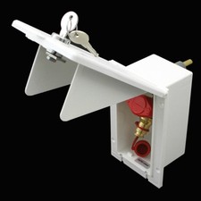 Gas Gassteckdose Außensteckdose Wohnmobil Wohnwagen Caravan weiß mit Schloss 