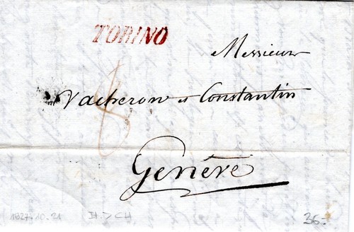 Brief von turin - von, genf