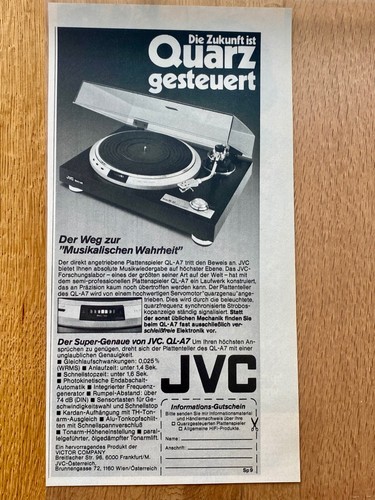 Jvc plattenspieler quarz - plattenspieler, ql-a7