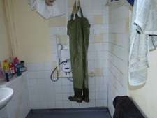 Vintage ocean chest waders - ocean,