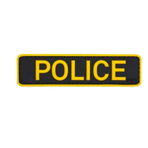 Emblem rubber patch - rubber, police