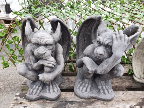 Gartenfigur torwächter - gartenfigur,