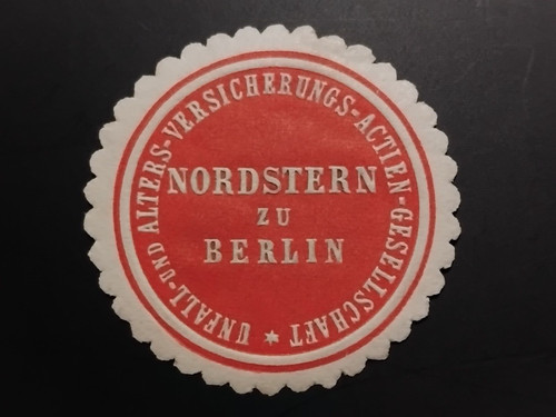 Siegelmarke nordstern - siegelmarke, zu