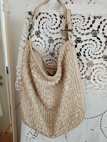 Tasche leder geflochten bear - leder,,