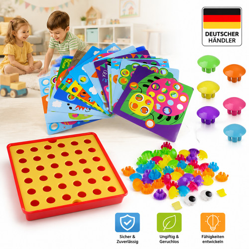 Steckspielzeug mosaik - steckspielzeug,