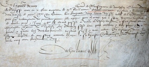Urkunde könig von - urkunde, frankreich