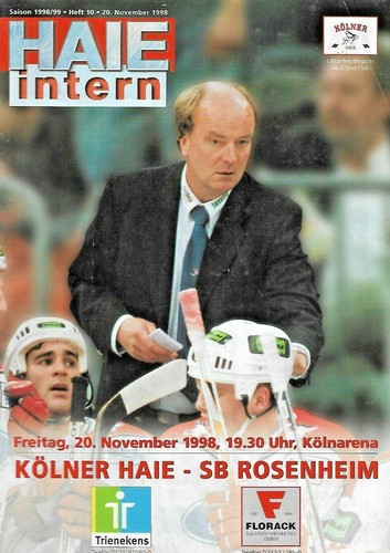 Stadionheft kölner haie vs - -,