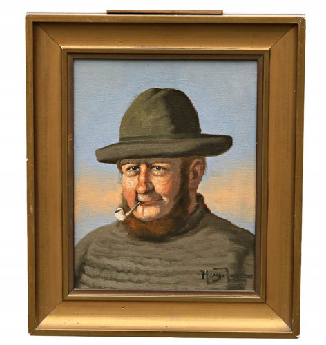 Aage jessen seemann mit pfeife - aage,