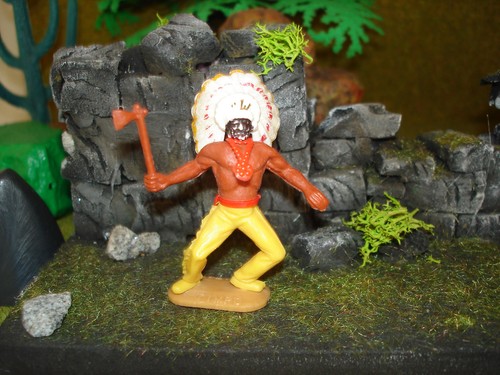 Timpo indianer mit - timpo, fremdkopf