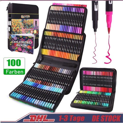 100 farben aquarellstifte dual - 100,