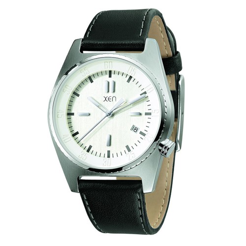 Xen herrenuhr schwarz weiß - xen,
