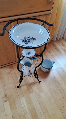 Waschset mit ständer antik - ständer,