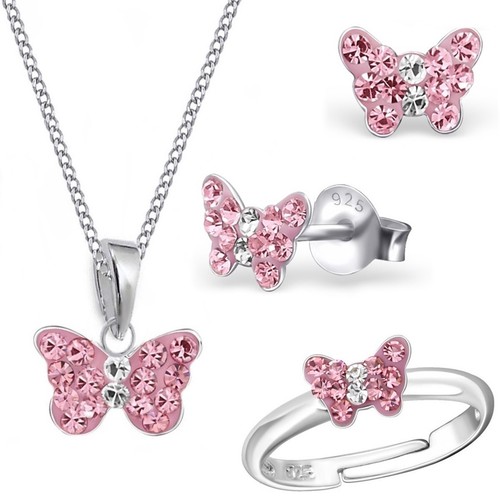 Kinder rosa schmetterling - kinder,