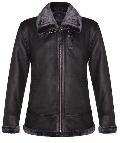 Herren schwarz lammfell - herren,