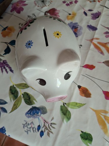 Sparschwein bunt schloss - sparschwein,, bunt,
