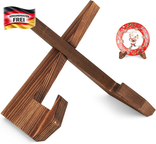 Holz tellerhalter buchständer - holz,