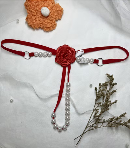 Roter string verstellbar mit - string,