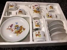 Kaffeeservice Geschirr  f. 4 Kinder,  m. Kanne usw. i. Originalk. Maus Mathilda