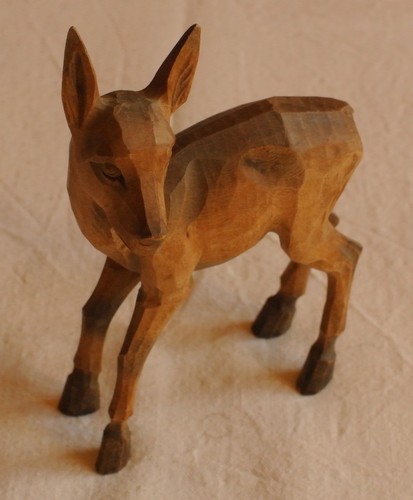 Handgeschnitzte figur gemse - figur, 13