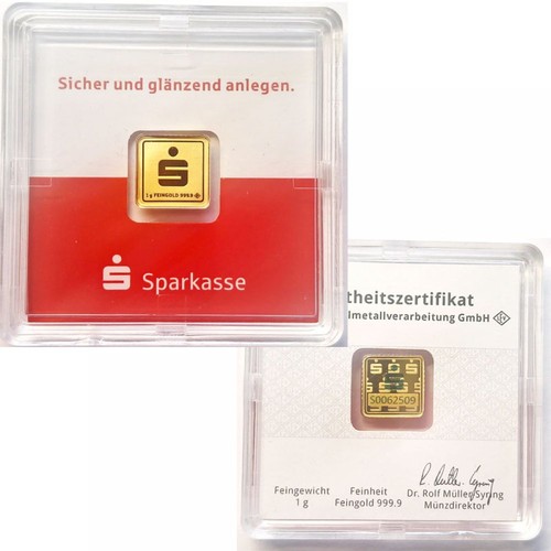 Sparkasse gramm goldbarren - 1,