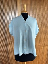 Allude Cashmere Strickweste - Hellblau - Gr.M
