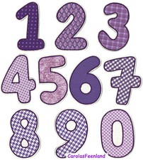 Zahl ein Aufnäher zum