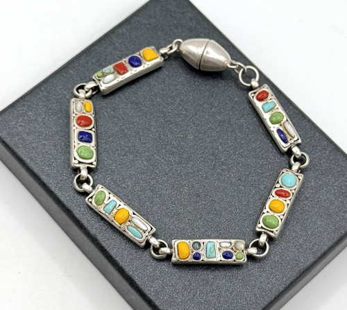 925 silber armband bunte - silber,