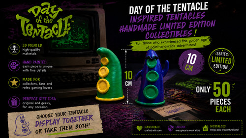 Green purple tentacles - green, &