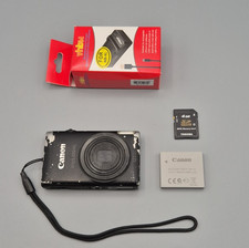 Canon IXUS 220 HS 12.1MP 5x digitale Kompaktkamera schwarz Full HD, Ladegerät, gebraucht