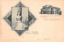 756040) AK Hoftheater Dresden  mit Schauspielerin Alice Politz 