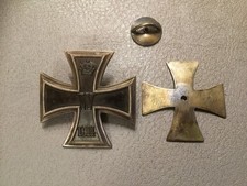 EK 1 1914 Schraubscheibe 800 Silber Gewölbt Echtheitsgarantie Eisenkern