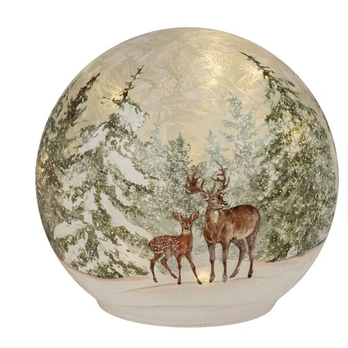 Led deko kugel frosty - led, rehe