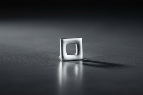 Herren ohrring quadrat - ohrring,