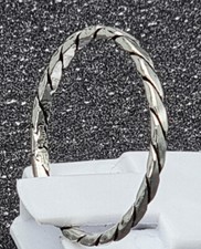 massiv Sterling Silber 925 Ring verdreht twisted 1,6 mm breite Ringschiene