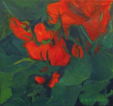 Prof. E. M. Schoofs-Kenter, Ohne Titel 2000, Forales, Öl auf Leinwand,