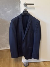 Herren Anzug Navy Schurwolle