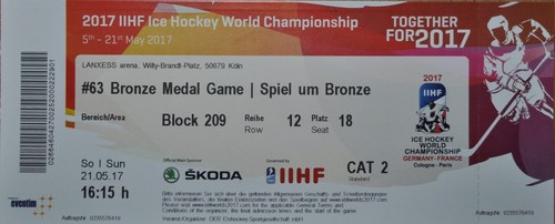 Ticket bronze medal - bronze,