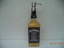 Jack Daniels Seifenspender 0,7 Liter Edelstahlpumpe SCHWARZ +Seife - 3 zur Wahl