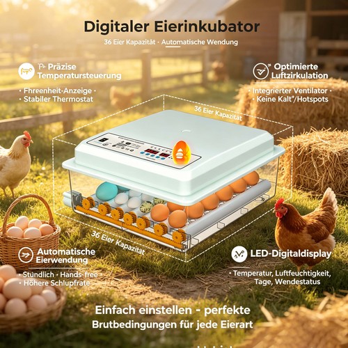 Eier inkubator brutkasten - eier,