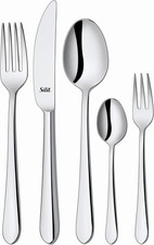 Silit Midi Besteck Set 6 Personen, 30-Teilig, Monobloc-Messer, Crominox Edelstah